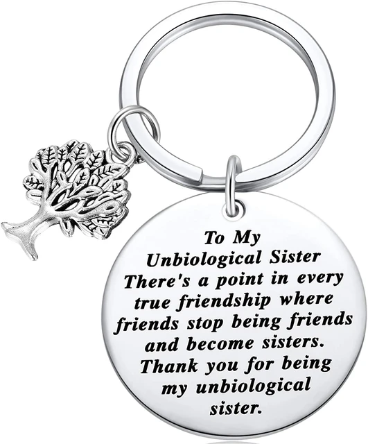 Porte-clés merci à ma sœur, cadeau d'amitié, breloque arbre de vie, spécial  ami - AliExpress