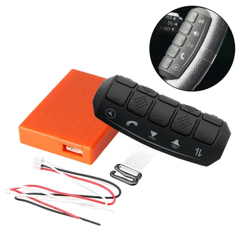Pulsante Universale per Volante, Telecomando Wireless per Autoradio DVD GPS con Retroilluminazione LCD