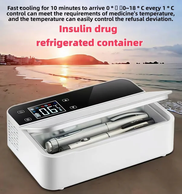 Réfrigérateur à insuline, médecine, mini-réfrigérateur à température constante, réfrigérateur portable de stockage de médicaments pour voyage, te constant 1