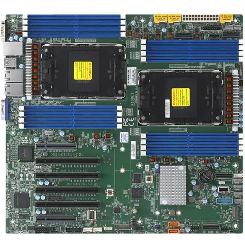 X13Dei Per Scheda Madre Supermicro Eatx, Processori Scalabili Xeon Di Quarta Generazione, Ddr5-4800Mt/S,Pcie 5.0, Porte Nvme Pcie 5.0
