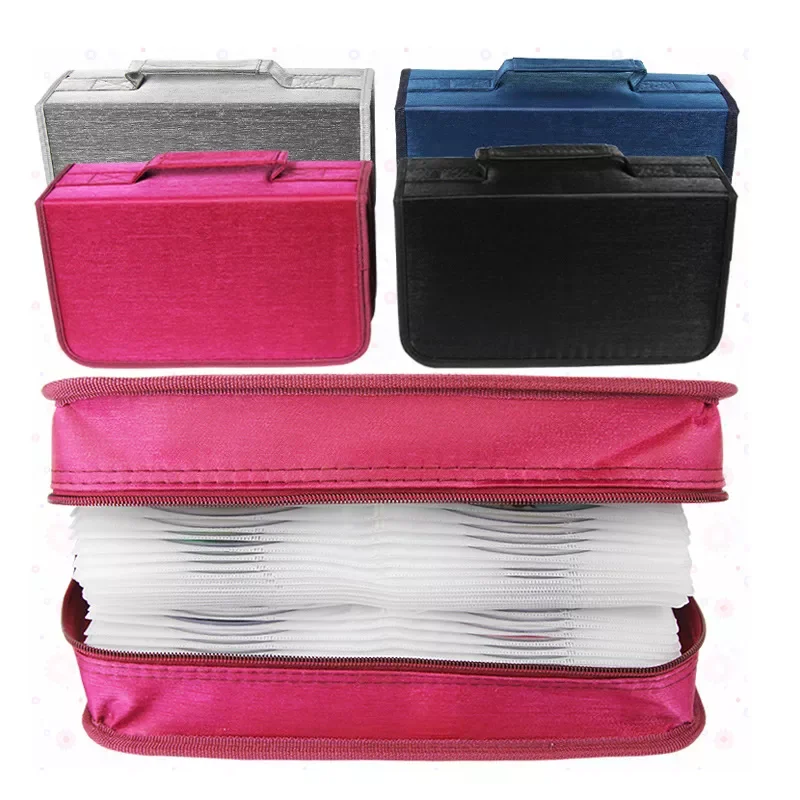 대용량 디스크 용량 DVD CD 케이스 홀더 자동차 미디어 스토리지, CD 가방 휴대용 운반 가방 상자 DVD CD 액세서리