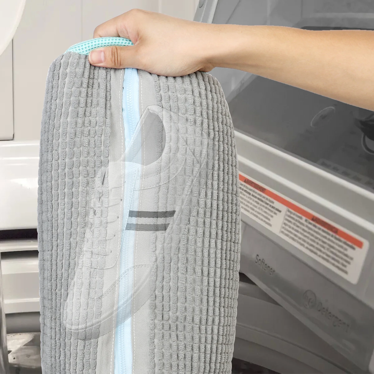 Wash Bag Padded Net Laundry Shoes Protector Fluffy fibers Polyester Washing Shoes Machine Friendly Laundry Bag Drying Bags laundry bag shoe washing bag