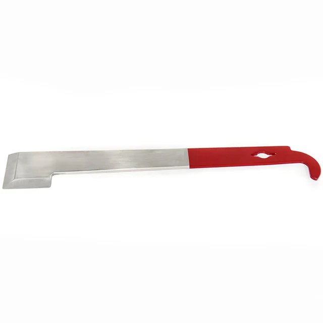 Méhészeti Berendezés Piros 27 Cm -Es Rozsdamentes Méhkas Szerszámkeret Emelő És Kaparó J Shape Hook Méhész Szerszámkaparó Kés