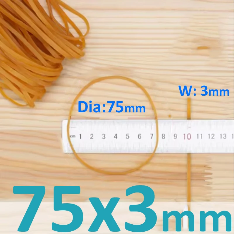 High Elasticity Yellow Industrial Rubber Bands - Thickened, Stretchable & Sturdy