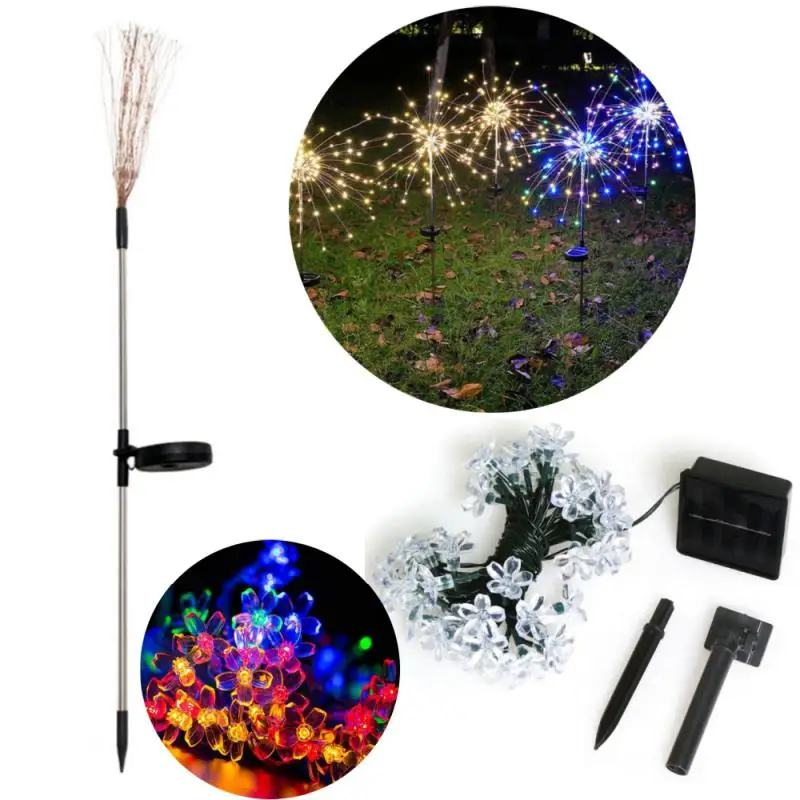 

Светильник садовый уличный водонепроницаемый на солнечной батарее, 90/120/светодиодов