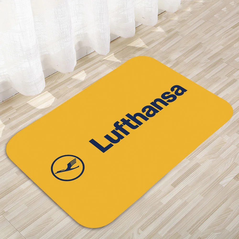 루프트한자 항공 바닥 매트 홈 카펫 도어 매트 현대 장식 카펫 미끄럼 방지 바닥 매트 750
