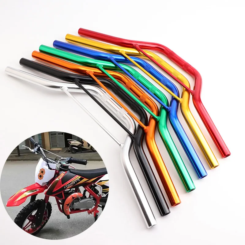 오토바이 모토크로스 미니 더트 피트 자전거용 알루미늄 핸들 바, 소형 아폴로 ATV 스쿠터, 7/8 인치 핸들 바 부품, 22mm, 47cc, 49cc  Best5