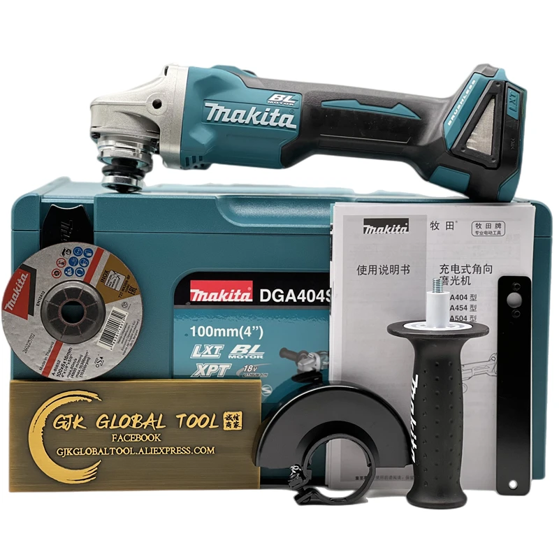 Makita DGA404 DGA404ZCordless Angle GRINDER 18V BRUSHLESS MOTOR 100MM  8500rpm Multifunctional GRINDING CUTTING MACHINE Body Only - AliExpress