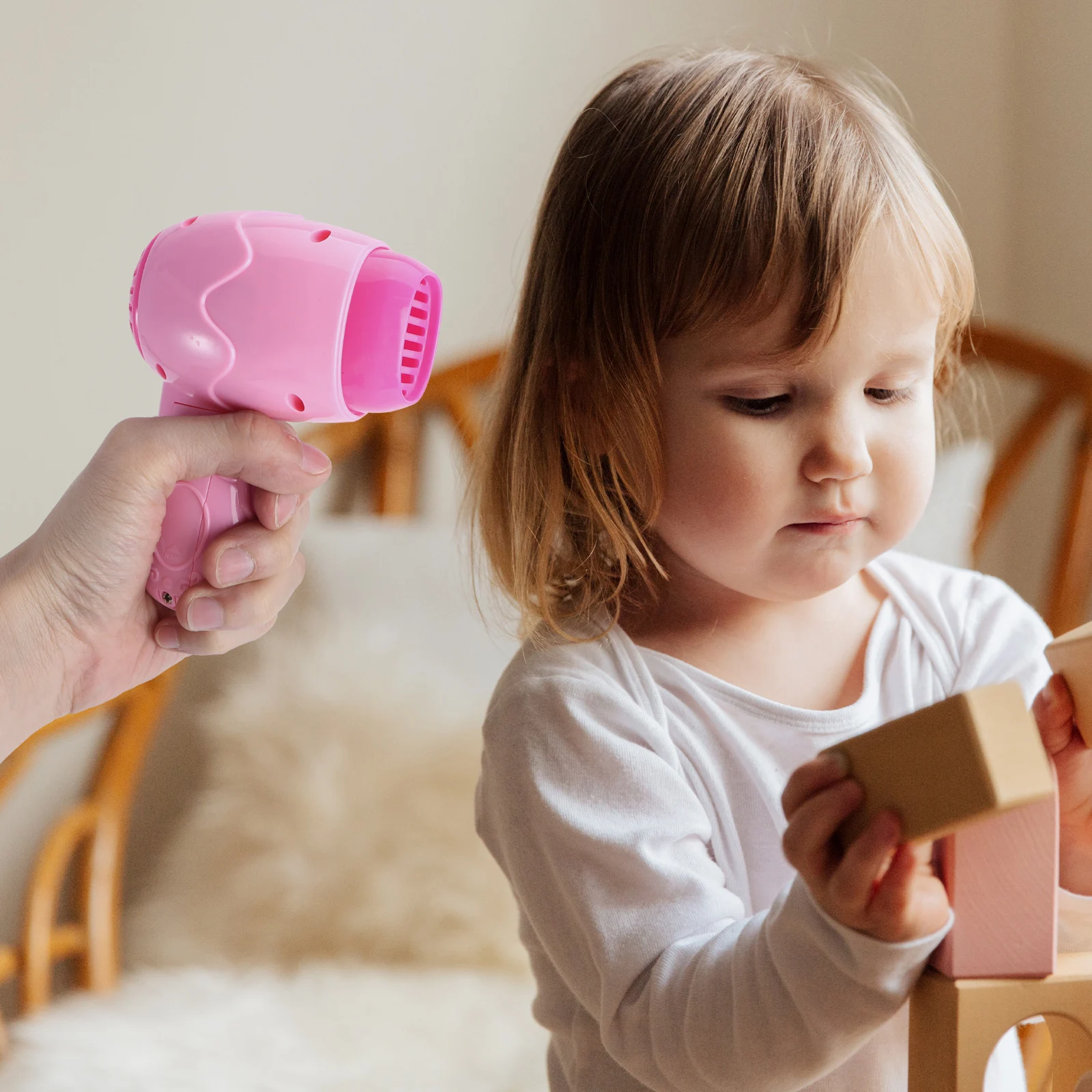 Children'S Pretend Hair Dryer Toy Kids Toys For Girls Simulation Miniature Home Appliance Washing Machine Electric Hair Dryer 2