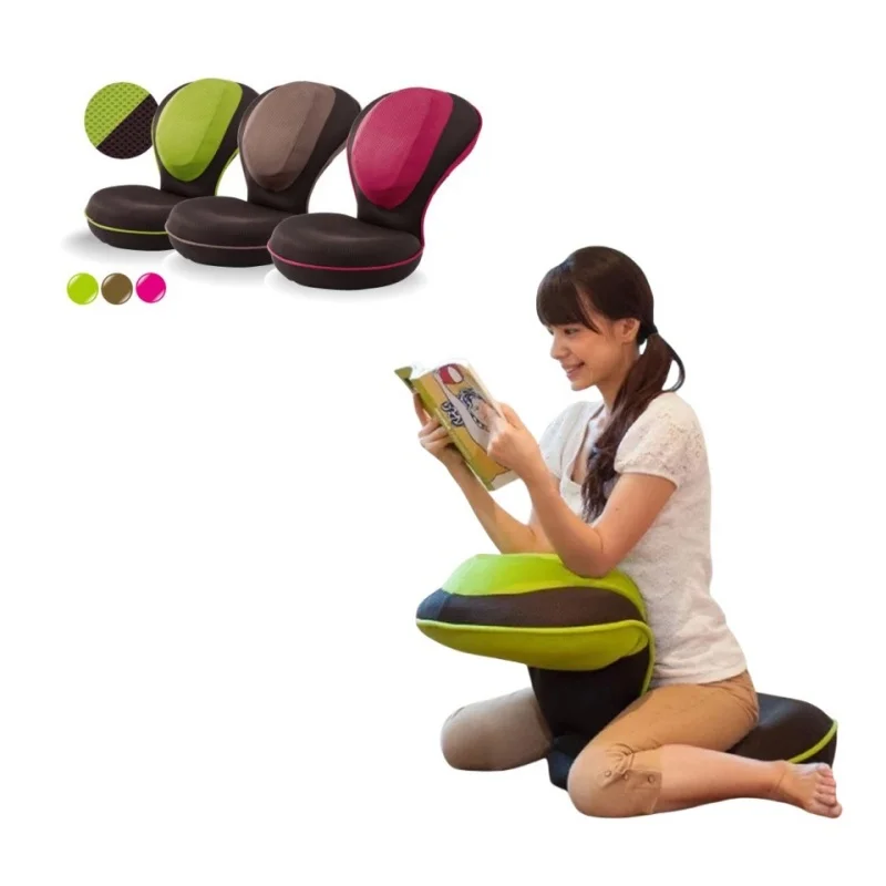 Japanese Style Tatami Floor Seat Zaisu Chair Folding Floor Cushion Yoga Stretch Egg Chair For Living Room Furniture