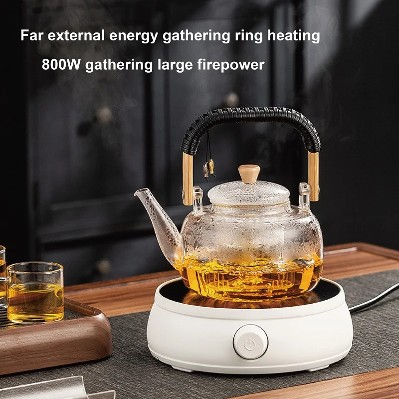110V/220V Smart Electric Ceramic Stove Multifunctional Tea Stove 800W Mini Coffee Electric Hot Plate 8 Gear Mute Water Boiler 2