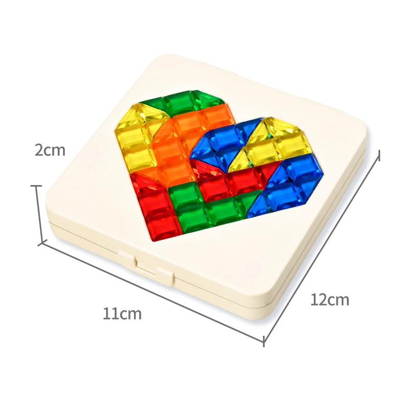 IQ Love Heart Shaped Puzzle Game 120 Challenges Board Game Children Educational Learning Toys Intellectual Development for strategic puzzle game