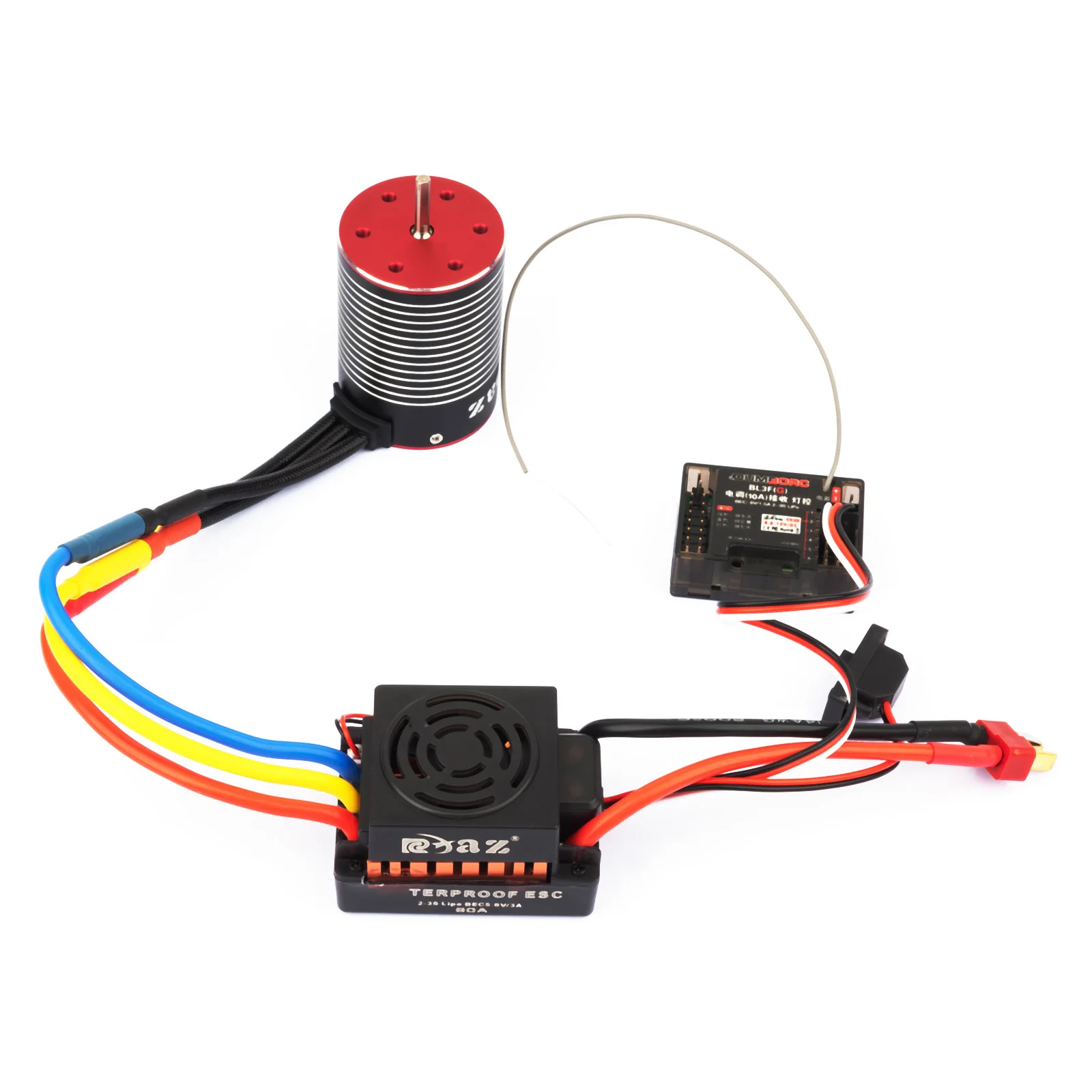 RCXAZ 3650 Brushless Motor and 60A Brushless ESC Governor