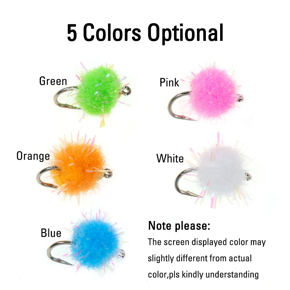 ICERIO 10 PZ 12 # Mrico Beadhead Uovo Mosche Affondamento Esca Per Uova