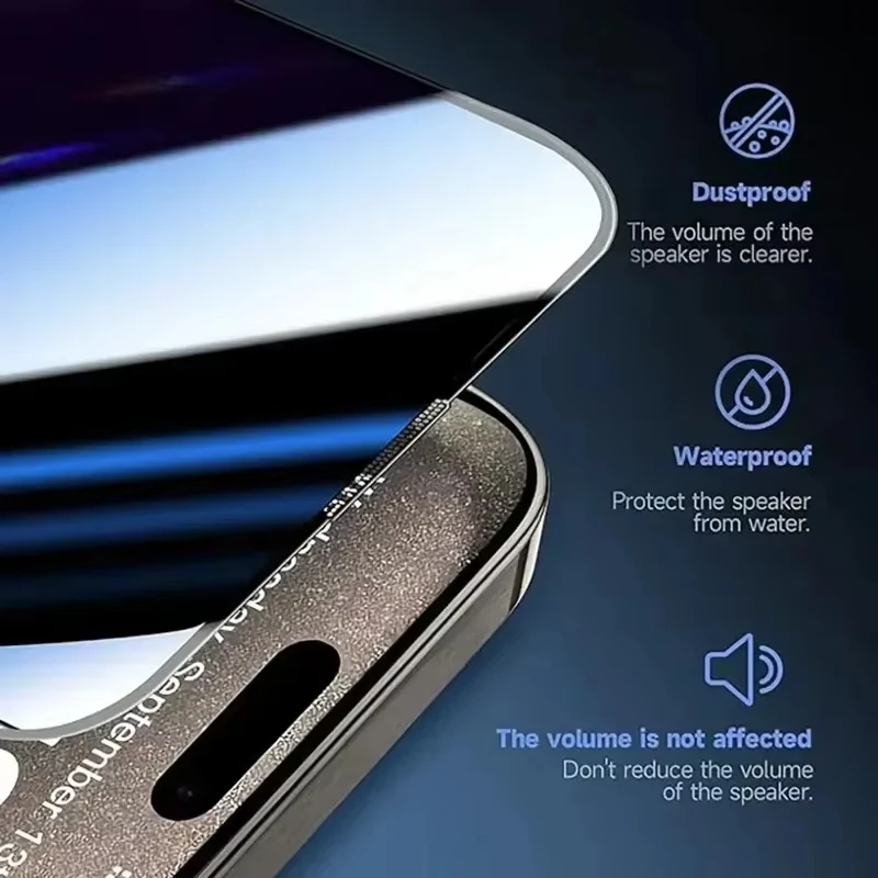 Enhanced Privacy Screen Protector with Oleophobic Coating for Easy, Dust-Free Installation
