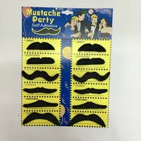 12Pcs/Set Self Adhesive Fake Beard Mustaches Mexican Fiesta Party Supplies Halloween Christmas Costume Fake Mustaches Sticker 1