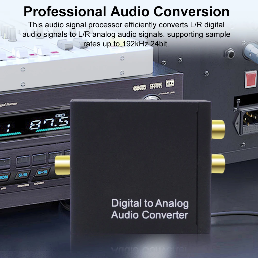 디지털 SPDIF 광-아날로그 L/R RCA 변환기 광-3.5mm 잭 어댑터 광- L/R DAC 디코더