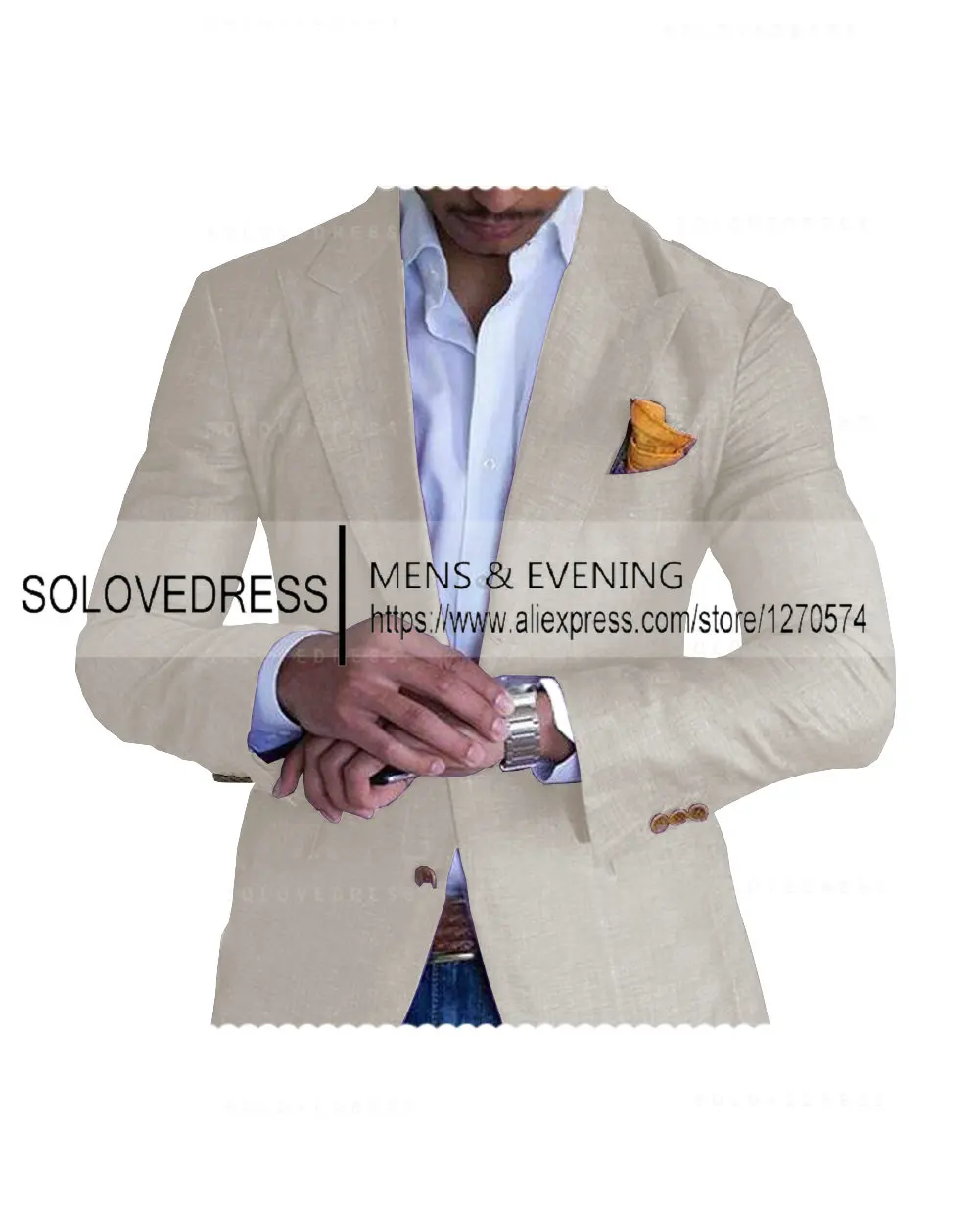 Purple Cotton Hemp Casual Men's Suit Slim Fit Breathable Prom Dress Only Jacket Party Travel