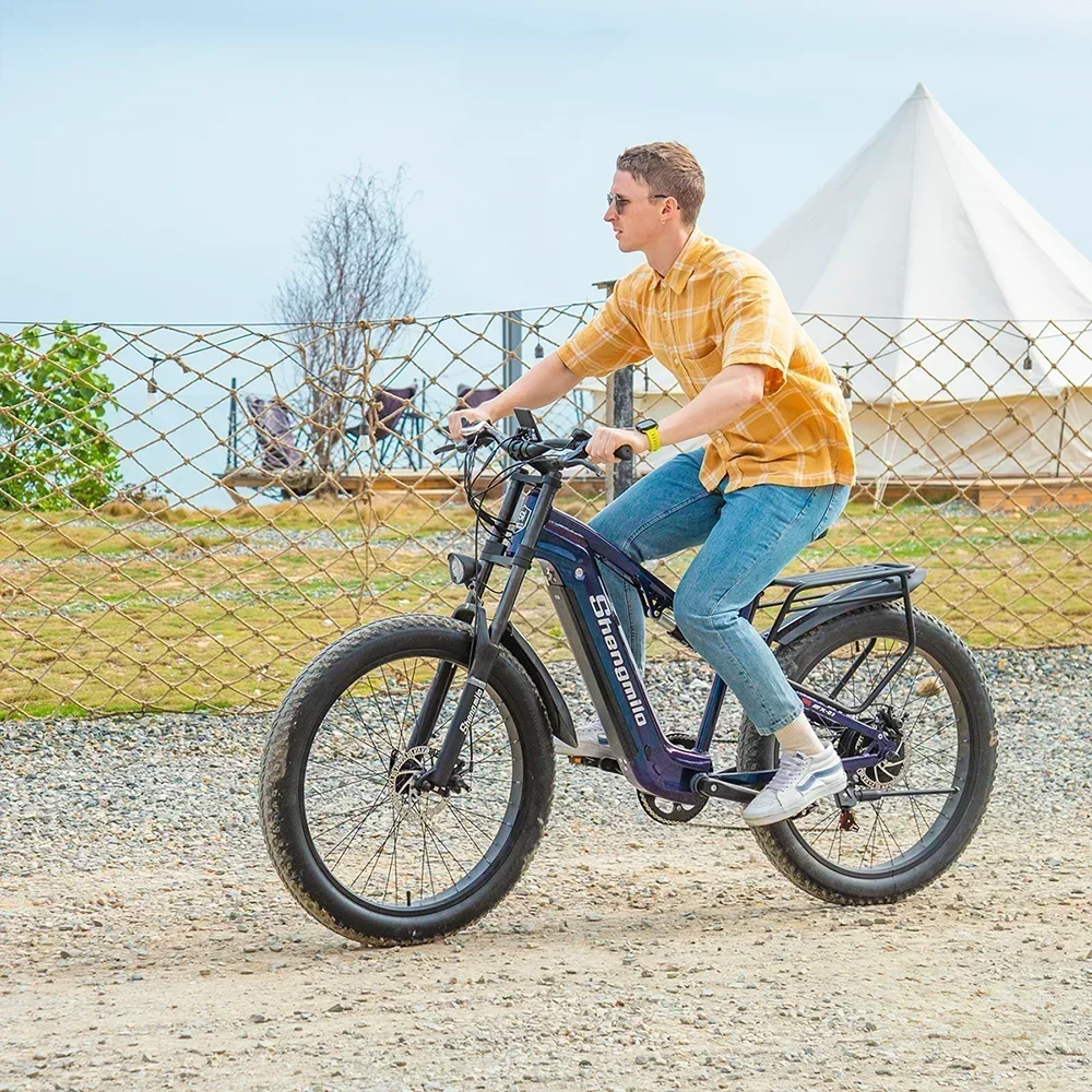 Ebike Shengmilo MX03 Electric Bicycle 1000W Bafang Motor Adults Fat bike 48V17.5AH battery Electric E-Mountain Bike e bike