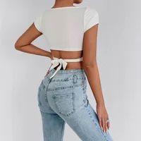 Sherry V-neck Crop Top 4