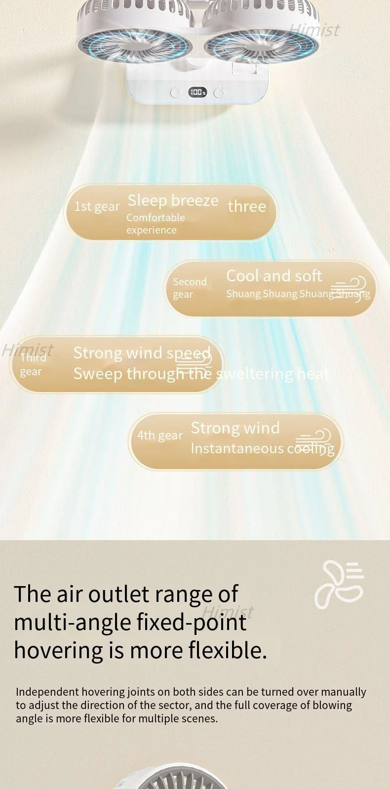 Ventilador portátil a pilhas