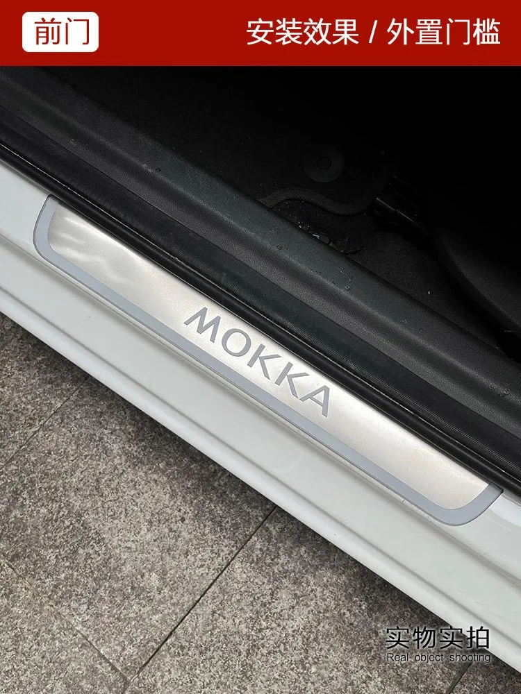 Pack Of 4 Car Door Sill Protector For Op-EL Vauxhall Mokka X