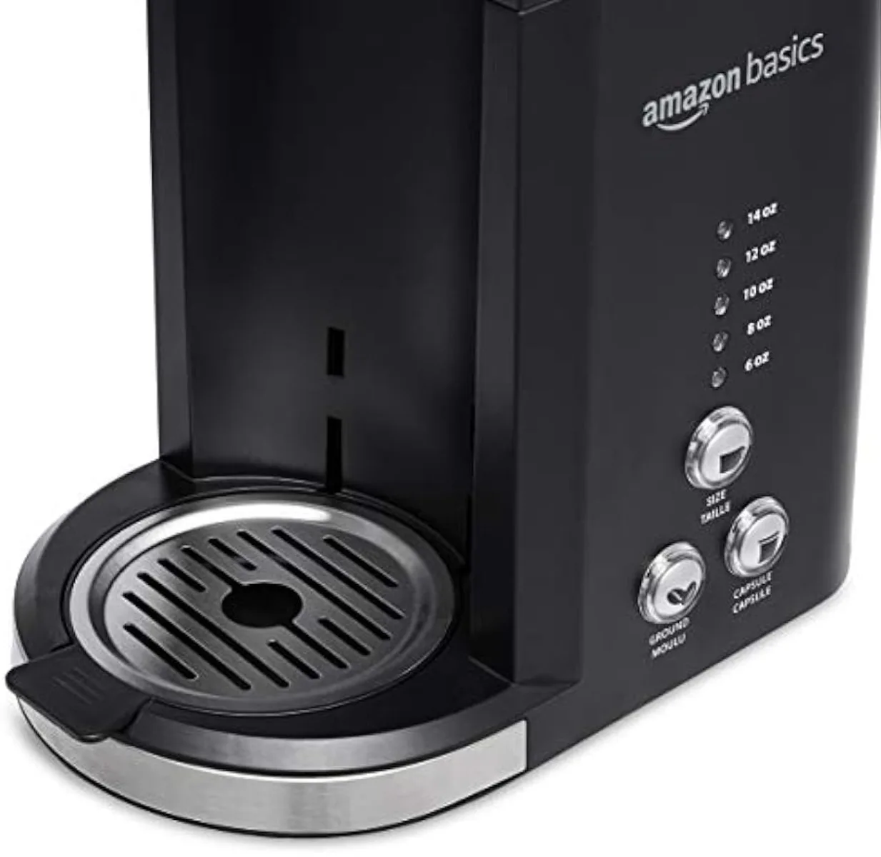 Dual Brew Single Serve Capsule Coffee Maker, 14 oz, Black and SS, 5.98"D x 9.44"W x 14.17"H | USA | NEW 2