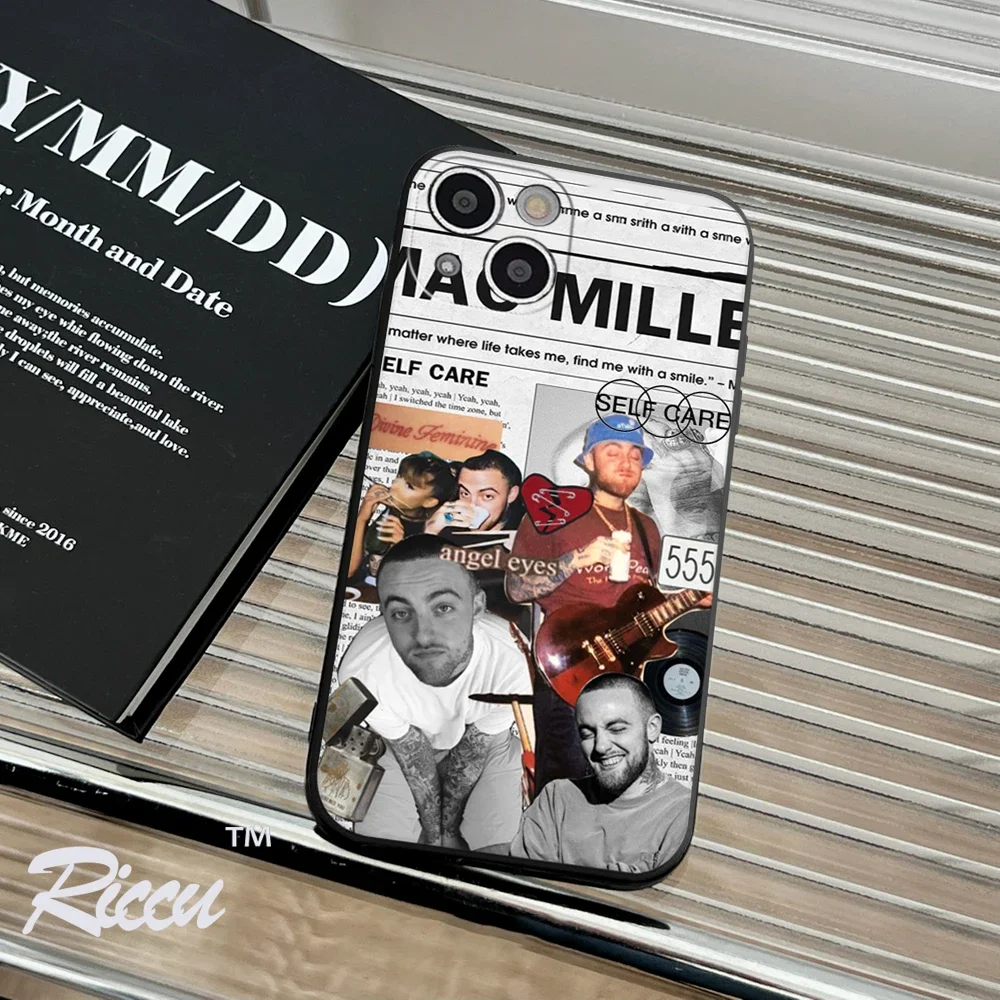 Per Iphone 15 14 M-Macs-Rapper-Millers Custodia Morbida Per Iphone 14 11 12Pro 8 7 Plus X 13Pro Max Se2020 Xs Cover