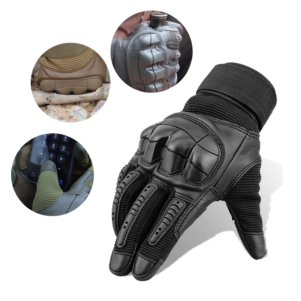 Tactical Gloves Full Finger Anti-Slip Touch Screen Outdoor Protective Hunting Gloves Cycling Climbing Mountaineering Motorcycle
