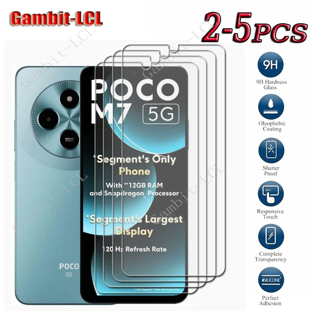 Premium 9H HD Tempered Glass Screen Protector Film (2-5 Pack)