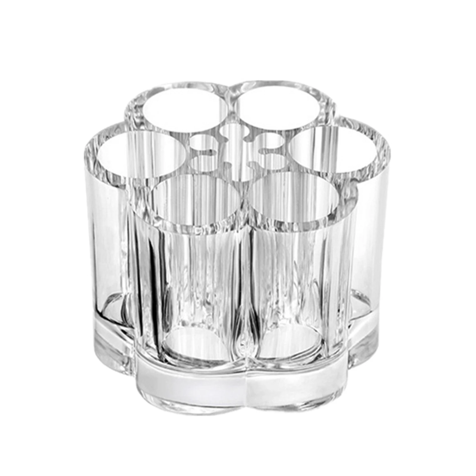 

Прозрачный карандаш для бровей, прочный автономный органайзер для косметики в ванной комнате, держатель для помады с 12 отделениями, в форме цветка, для спальни