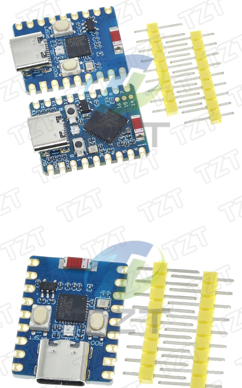 1/3/5PCS ESP32-S3-Zero ESP32-C3-Zero Mini Entwicklungsboard TZT WiFi+Bluetooth Ultrakleine Größe ESP32-S3-FH4R2 C3 Supermini – Detail 9