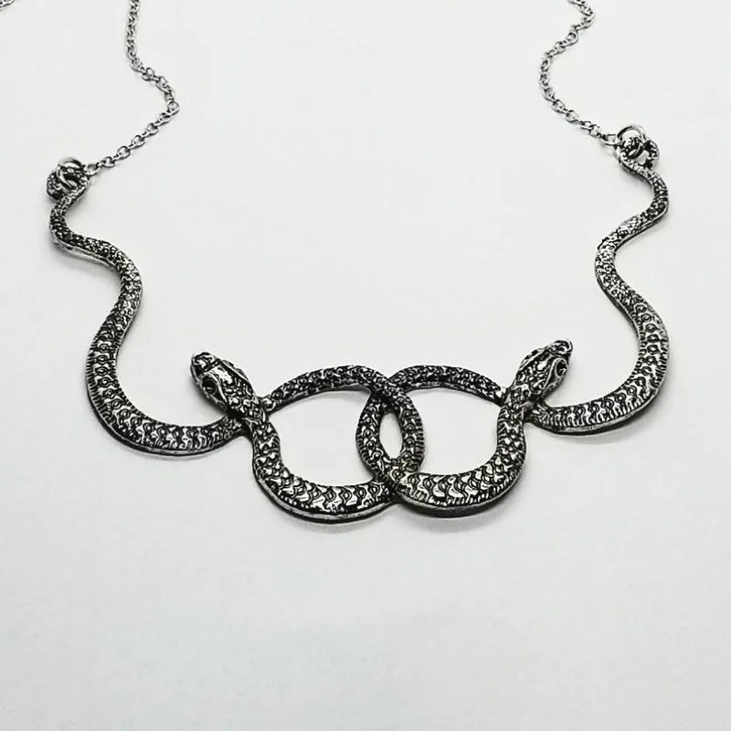 Serpentine Halskette Für Damen Modeschmuck Metallkette_voghion.com