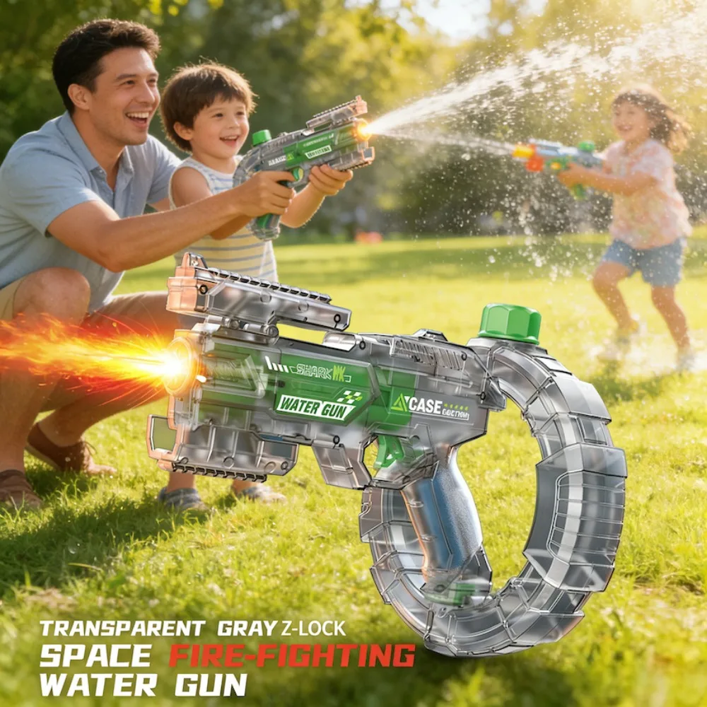 Electric Water Gun With Linkage And Shell Ejection For Kids_voghion.com