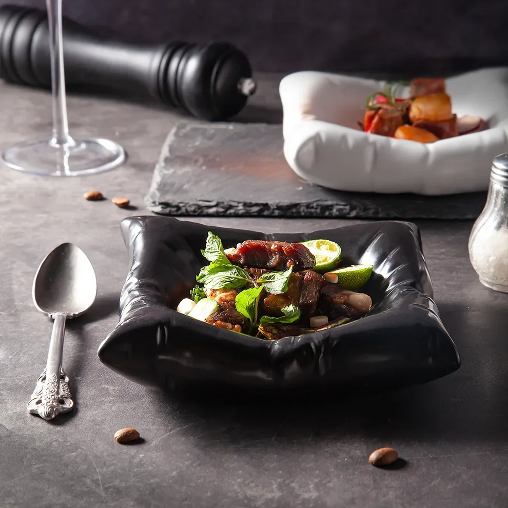 Pillows Plates Dining Dish Ceramic Cold Dish Artistic Conception Tableware