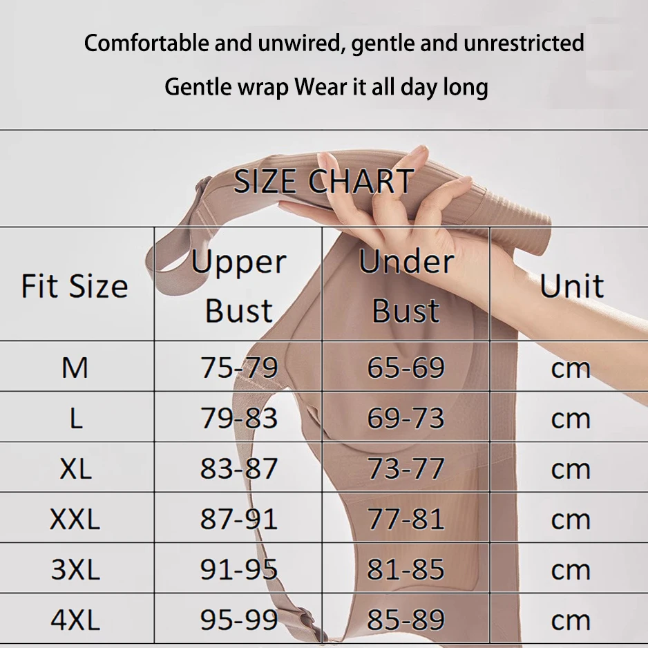 Plus Size Women Seamless Bras Sexy V Waist Brassiere Padded Wireless Soft Sleepwear Female Solid Breathable Underwear Lingerie