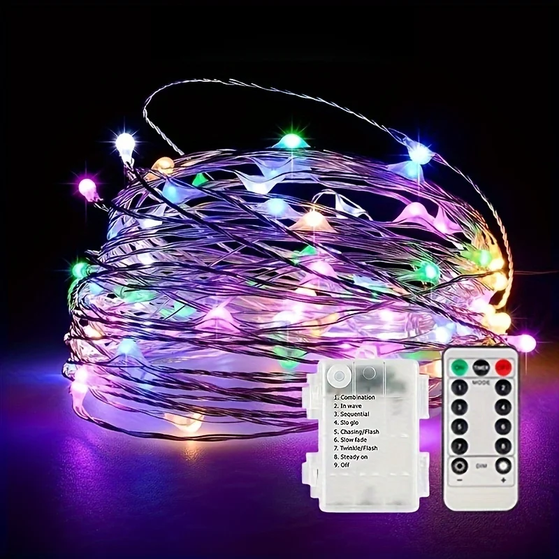 ตัวเลือกสินค้า สายไฟ LED Fairy Light ยาว 50-300 เมตร กันน้ำ ใช้ตกแต่งได้ทุกเทศกาล