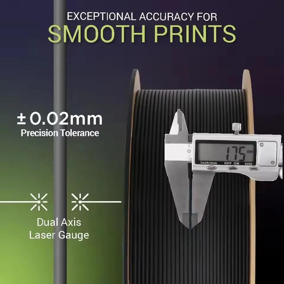 폴리메이커 파이버온 PA12-CF10 나일론 필라멘트 1.75mm 0.5kg 10% 탄소섬유 고강도 엔지니어링 3D 프린팅 재료