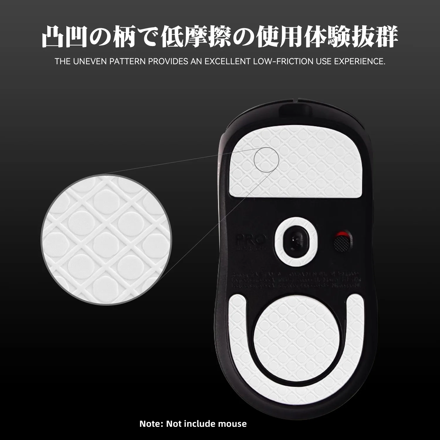 TALONGAMES Piedini Mouse In PTFE Puro Per Logitech G PRO Wireless - 0,8 Mm, Bordi Arrotondati, Scorrimento Ultra Liscio, 2 Set - 3