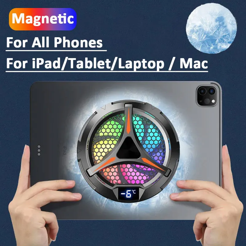X42 Phone Magnetic Cooler Fan for Dedicated Tablet With Aluminum Laptop Tablet Stand Radiator Peltier Cooler For iPad iPhone Mac phone cooler