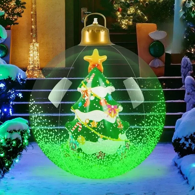 PVC Inflatable Christmas Decorations Santa Snowman Xmas Tree