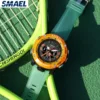 SMAEL  Digital Dual Display Outdoor Sports Multi functional Night Glow Men's Watch 8058 Leisure Waterproof Watch 2