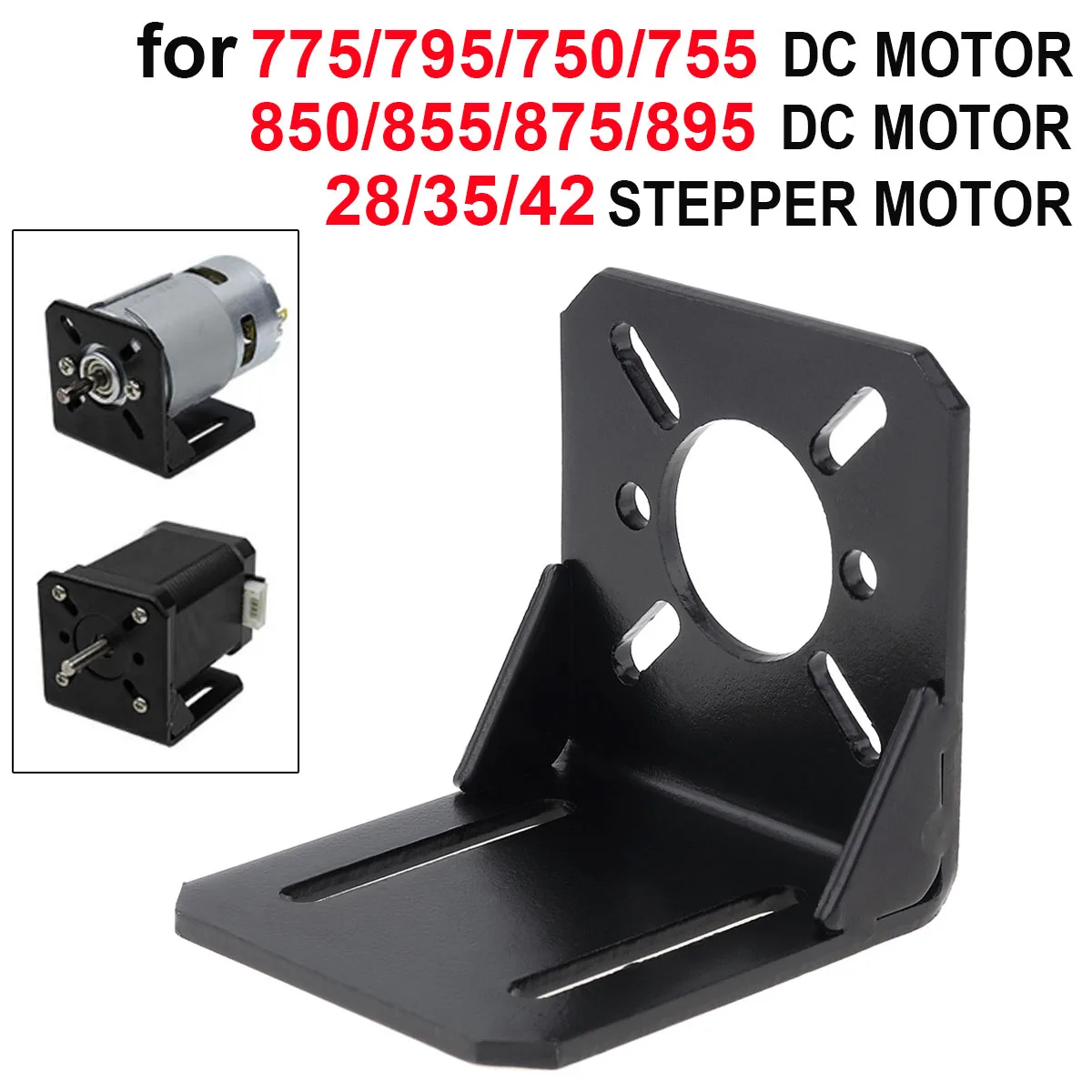 Soporte De Montaje Para Motor RC 540/3660/3650 - Base Metálica Ajustable, 3.5x3.5x4 Cm, Incluye Tornillos