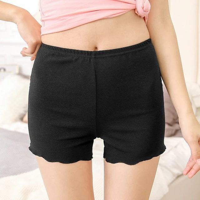 Womens Cycling Shorts Seamless Safety Pants Under Dress Skirt Safety Ladies  Panties Slimming Underwear Female Black Cool Summer - AliExpress