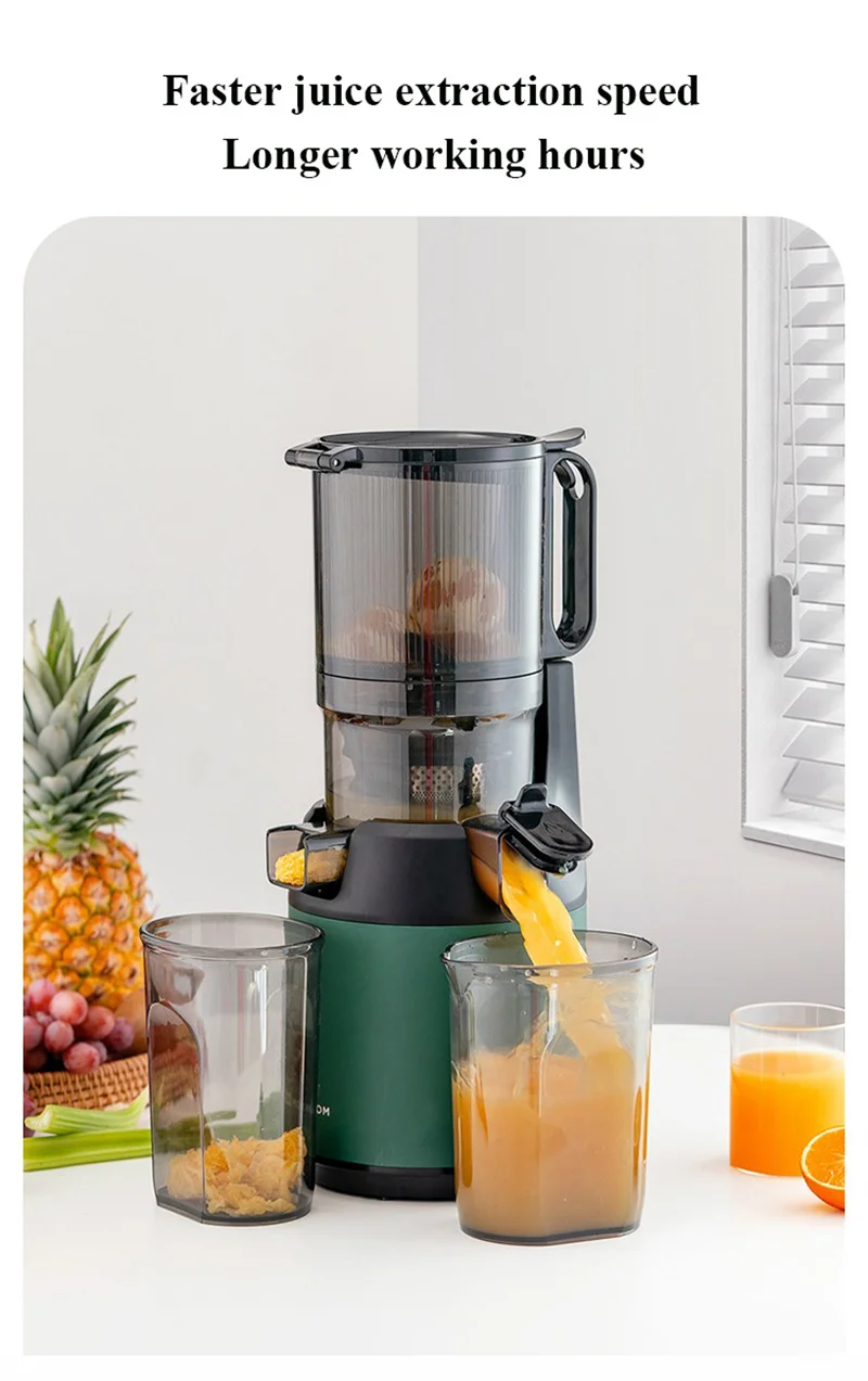 Tabletop 13CM Large Caliber Juicer 220V Carrot Vegetables Squeezing Juicing Machine Residue-juice Separation Kitchen Use 2