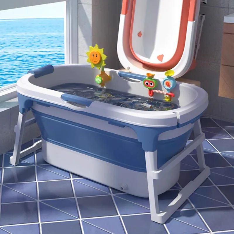 

Small Indoor Bathing Bathtubs Bathroom Kids Standing Baby Portable Bathtubs Folding Hot Baignoire Pliable Adulltes Furniture