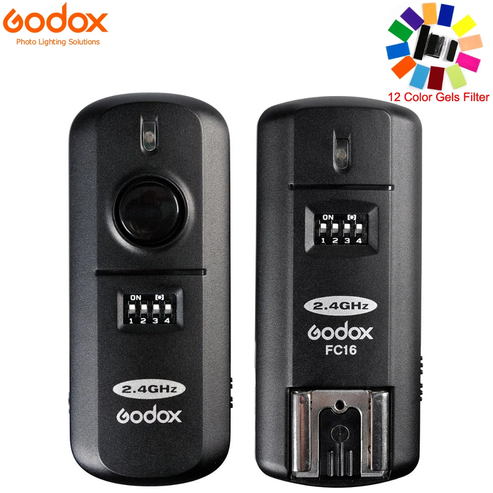Godox Fc-16 16 Canali 2.4G Wireless Remote Flash Trigger D7500 D7200 D7100 D7000 D5600 D5500 D5300 D5200 D5100 D3300 D3200 Df