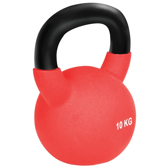 HOMCOM Russian Weighs 10 kg Cast Iron Weighs Neoprene Coating Kettlebell  Ball Dumbbell for Strength Training 19x12x22 cm Red - AliExpress