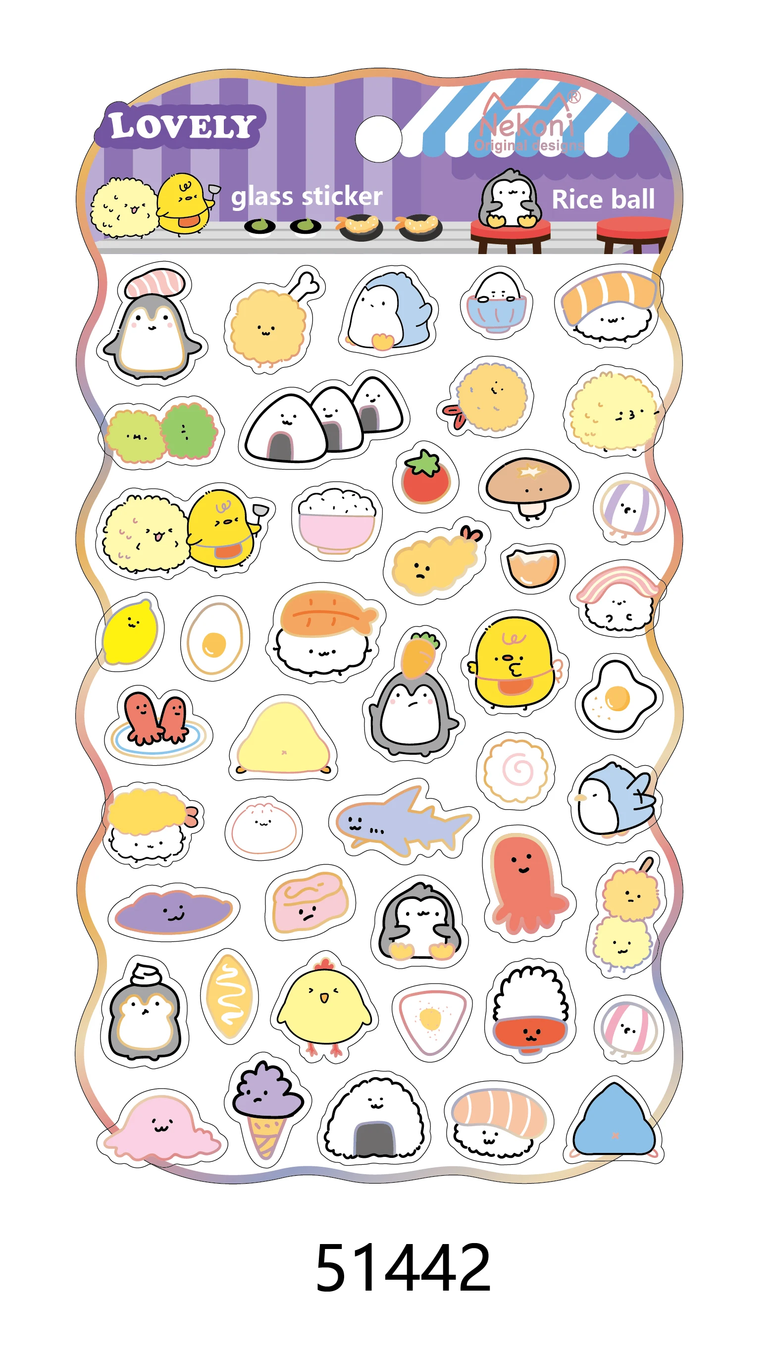 Charming Laser Glass Stickers for Scrapbooking & Journals