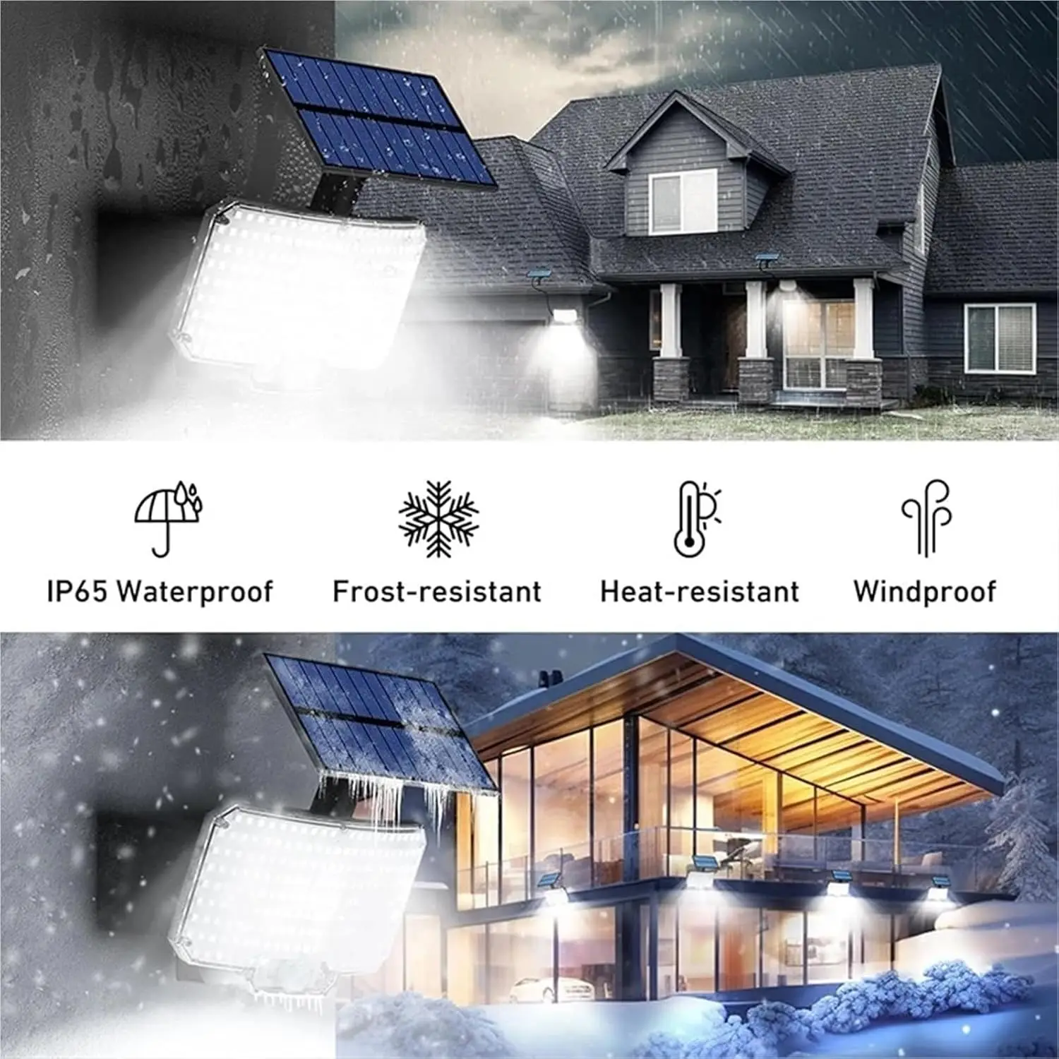 Outdoor 234 LED Solar Lights 3Mode Motion Sensor Flood Lights Wall Lamp with Rem